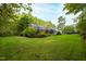 Expansive grassy lawn with mature trees at 715 Powell Dr, Raleigh, NC 27606