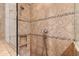 Updated shower with tile surround and multiple shower heads at 715 Powell Dr, Raleigh, NC 27606
