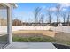 Spacious backyard features a white vinyl fence providing privacy, and a patio at 137 Alderbranch Cir, Garner, NC 27529