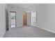 This bedroom offers carpet floors and a view to the outside at 137 Alderbranch Cir, Garner, NC 27529