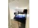 Bedroom with bunk bed and flat screen TV at 159 Bywood Dr, Roxboro, NC 27573