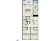 Floor plan featuring the owner's suite, additional bedrooms, and bathrooms on the top floor at 203 Broomgrove Way, Wake Forest, NC 27587