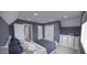 Upstairs bedroom with window and white dresser at 2417 Bivins Rd, Durham, NC 27712