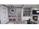 Bright entry with fireplace and built-in shelving at 2417 Bivins Rd, Durham, NC 27712