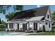 Home's back exterior showcasing patio, pool, and access to the backyard at 2417 Bivins Rd, Durham, NC 27712