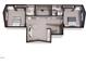 Upper floor plan including two bedrooms and a shared bathroom at 2417 Bivins Rd, Durham, NC 27712