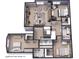 Third floor plan with bedrooms, bathrooms, and living areas at 2423 Bivins Rd, Durham, NC 27712