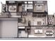 Lower level floor plan with bedrooms, bathrooms, and living areas at 2423 Bivins Rd, Durham, NC 27712