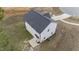 Aerial view showcasing the house's roofline and backyard at 263 Langdon Chase Way, Selma, NC 27576