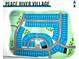 Map of Peace River Village showing home lots and amenities at 4937 S Trout Crest, Raleigh, NC 27604