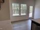 Kitchen with sliding glass door leading to backyard at 4937 S Trout Crest, Raleigh, NC 27604