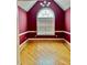 Dining room with hardwood floors and an arched window at 59 Mar-Joy Dr, Dunn, NC 28334