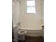 Clean bathroom with a bathtub and shower at 648 Linfield Dr, Durham, NC 27701