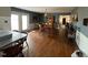 Bright dining room with hardwood floors and access to patio at 8110 Nc 210 N, Angier, NC 27501