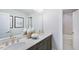 Bathroom with double vanity and shower/tub combo at 101 Cloud Berry Ln, Holly Springs, NC 27540