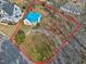 Overview of house and lot, ideal for showing lot lines at 110 Summit Ave, Raleigh, NC 27603