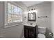 Clean bathroom with vanity, toilet, and shower at 1117 Beechwood Dr, Rocky Mount, NC 27803