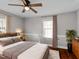 Bedroom with a bed, window, and hardwood floors at 1117 Beechwood Dr, Rocky Mount, NC 27803