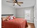 Bedroom with a queen bed and ceiling fan at 1117 Beechwood Dr, Rocky Mount, NC 27803