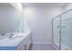 Elegant bathroom with double vanity and large shower at 1132 Middlecrest Dr, Rocky Mount, NC 27804