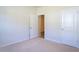 Spacious bedroom with neutral walls, carpet and double closets at 1132 Middlecrest Dr, Rocky Mount, NC 27804
