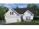 Beautiful Craftsman style home with a two-car garage and nicely landscaped lawn at 1132 Middlecrest Dr, Rocky Mount, NC 27804