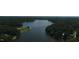 Aerial view of lake and surrounding community at 116 Mohave Dr, Louisburg, NC 27549