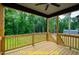 Relaxing deck overlooking wooded backyard at 116 Mohave Dr, Louisburg, NC 27549