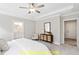Main bedroom with private bathroom and walk-in closet at 116 Mohave Dr, Louisburg, NC 27549