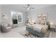 A staged bedroom with furnishings and decor at 1246 Jamestowne Dr, Elon, NC 27244