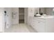 Bathroom with double vanity, walk-in shower, and large closet at 1264 Hardin Hill Ln, Knightdale, NC 27545
