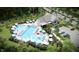 Resort-style community pool with ample lounge space and cabanas at 1264 Hardin Hill Ln, Knightdale, NC 27545