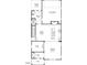 First floor plan showcasing kitchen, dining, gathering room, and garage at 1264 Hardin Hill Ln, Knightdale, NC 27545