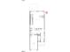 First floor plan showing layout for living spaces, kitchen and garage at 136 Parker Ln, Mebane, NC 27302