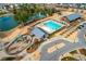 Community pool, playground, and clubhouse at 1701 Mallard Trace Dr, Wendell, NC 27591