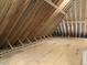 Unfinished attic shows roofline and prepped for buildout at 3913 Cedar Knolls # 7, Youngsville, NC 27596