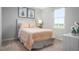 bedroom with a bed, dresser, and playful decor at 436 Autumn Moon Dr, Zebulon, NC 27597