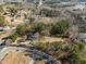 Aerial view showing house and surrounding neighborhood at 6516 Battle Bridge Rd, Raleigh, NC 27610