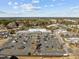 Aerial view of shopping center with ample parking at 6516 Battle Bridge Rd, Raleigh, NC 27610