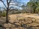 Spacious backyard with mature trees and open space at 6516 Battle Bridge Rd, Raleigh, NC 27610