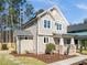 Charming two-story home with a manicured lawn, traditional architecture, and an inviting front porch at 713 Heidelberg St, Durham, NC 27704