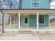 Beautiful craftsman style home featuring a covered front porch and number 715 at 715 Heidelberg St, Durham, NC 27704