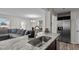 Modern kitchen with stainless steel appliances and granite countertops at 810 Brake St, Nashville, NC 27856