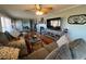 Spacious living room featuring hardwood floors and a cozy fireplace at 1002 Godwin Ln, Dunn, NC 28334