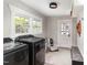 Convenient laundry room with washer, dryer, and exterior access at 1006 W Broad St, Dunn, NC 28334