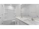 Modern bathroom with double vanity and a shower/tub combo at 1112 Middlecrest Dr, Rocky Mount, NC 27804