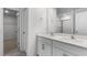 Clean bathroom with double vanity and access to a closet at 1112 Middlecrest Dr, Rocky Mount, NC 27804