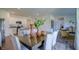 Open concept dining area with kitchen view at 1133 Middlecrest Dr, Rocky Mount, NC 27804