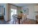 Bright dining area with sliding glass doors leading to the backyard at 1133 Middlecrest Dr, Rocky Mount, NC 27804
