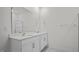 Bright bathroom featuring a double vanity and large mirror at 1141 Middlecrest Dr, Rocky Mount, NC 27804